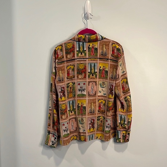 Alice + Olivia “Alfie” Tarot card shirt Blouse S - Picture 6 of 6